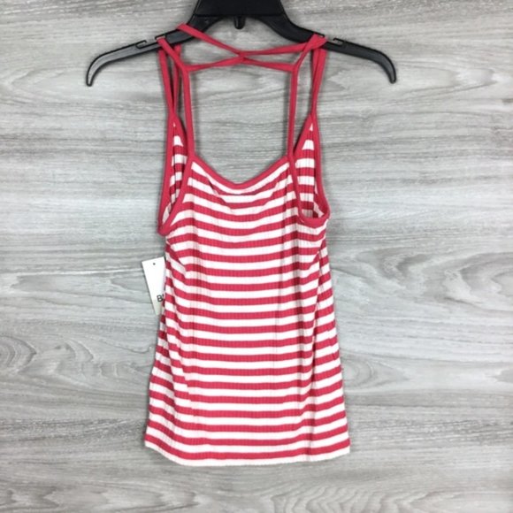 BP. Stipe Strappy Ribbed Camisole Top P1 - Picture 6 of 8